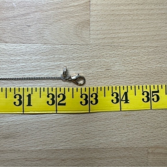 LOFT Silver Tone Necklace with Gem Pendant 33” - Picture 6 of 7